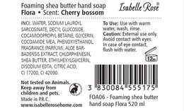 Schäumende Sheabutterseife Flora 520 ml Isabelle Rose