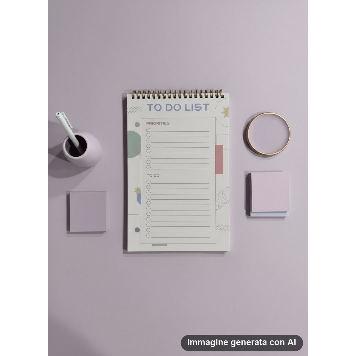 To Do List Planner - Geometric Print Design