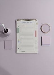 To-do-Listenplaner – geometrisches Druckdesign