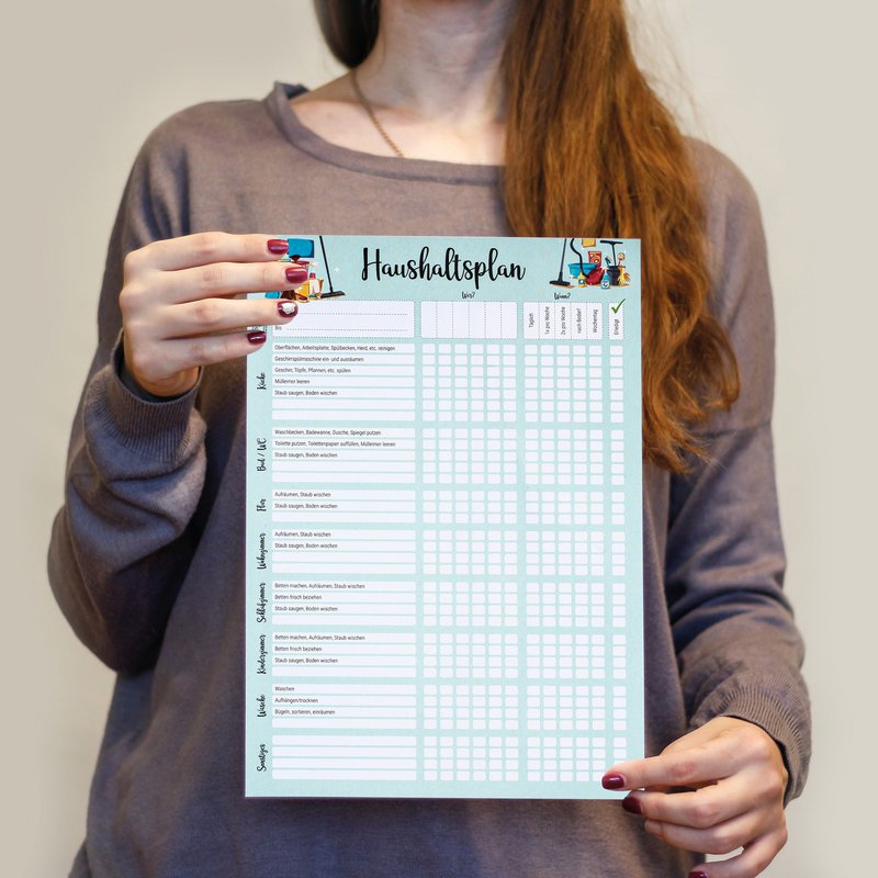 Piano di budget per scrivere te stesso A4