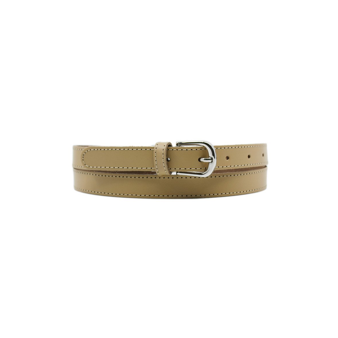 Cinturón mujer piel genuina 5100120 Beige