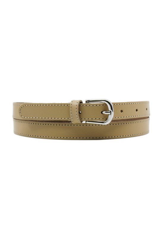 Cinturón mujer piel genuina 5100120 Beige