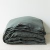 Forest Green Leinen Bettbezug
