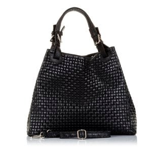 Florence Artegiani. Emanuela Woman tote bag. Genuine Leather Suede Geometric Engraving
