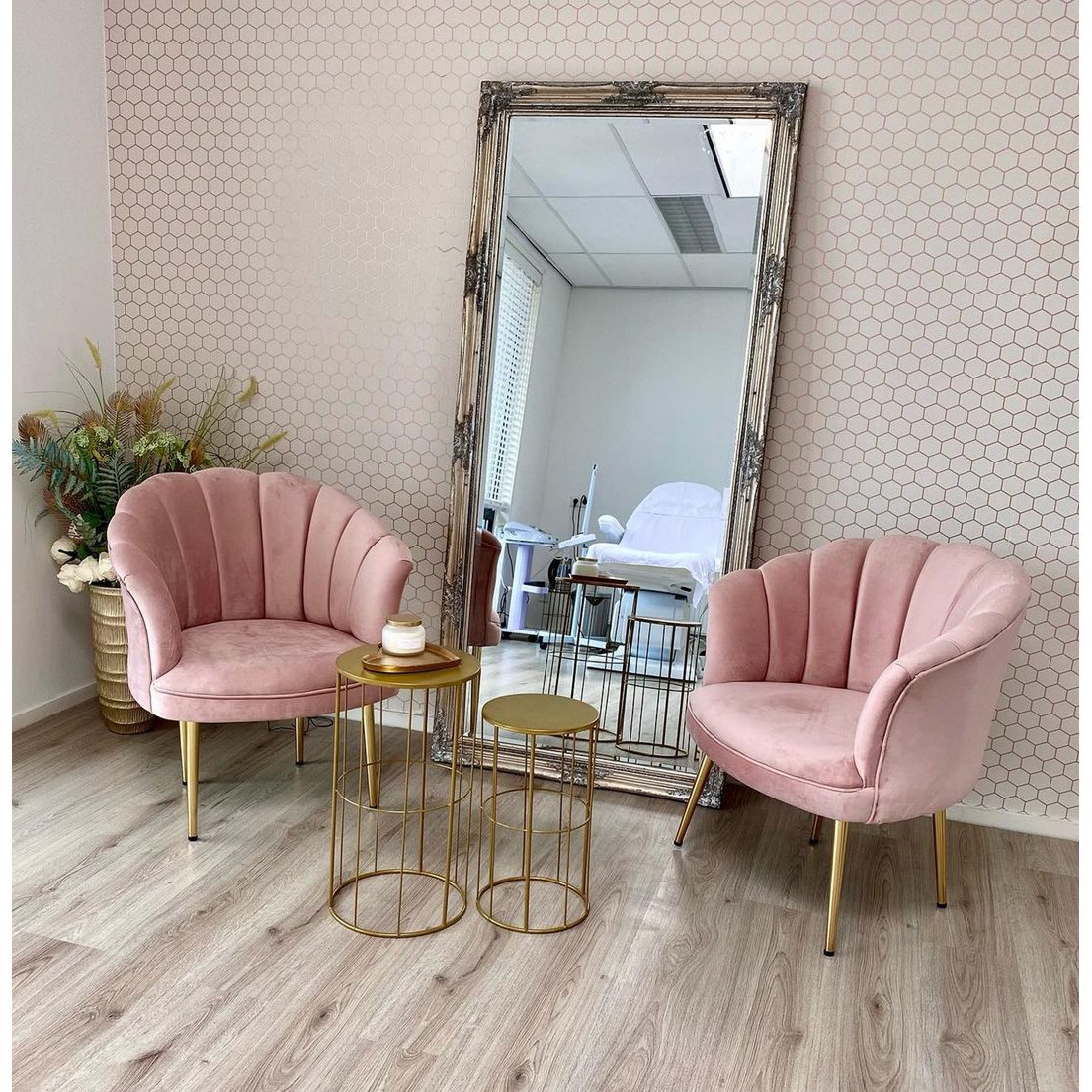 Poltrona Luxury Shell in Velluto Mila