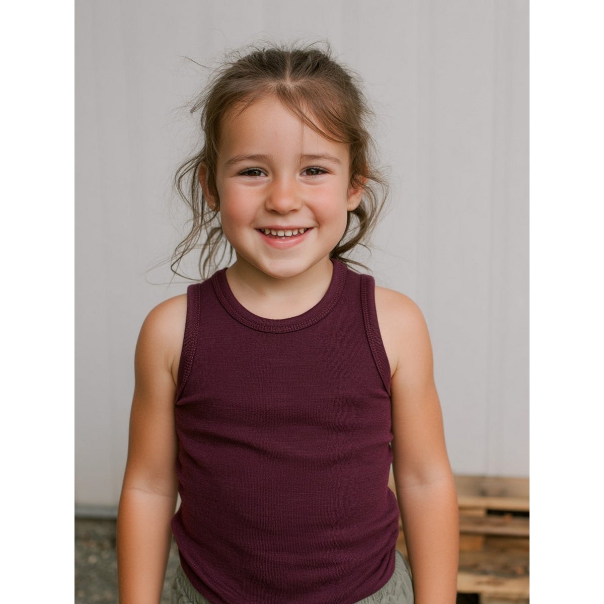 Want Children's Shirt - Merinovol - Fig