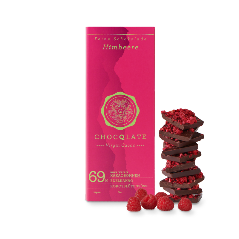 CHOCQLATE Økologisk chokolade-HINDBÆR