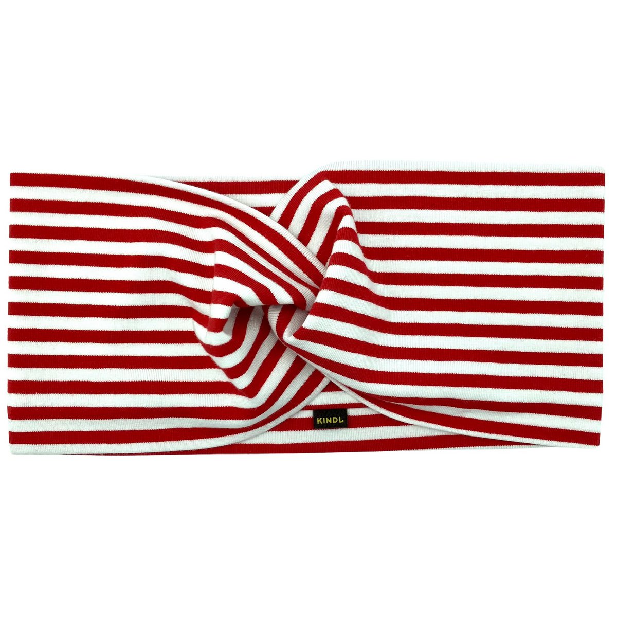 Maglia di cotone bianco rossa a fascia marittima