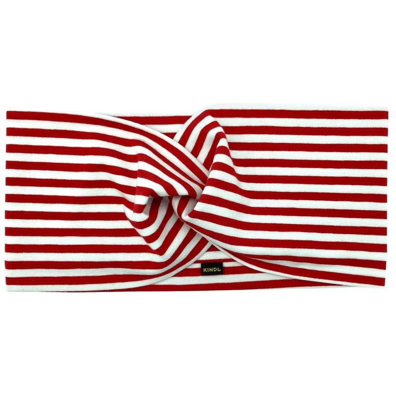 Hoofdband maritieme strip rode witte katoenen trui