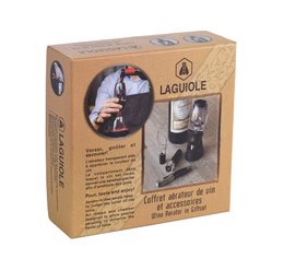 LAGUIOLE COFFRET VIN WINE AERATOR GIFTSET 4 ACCESSORIES