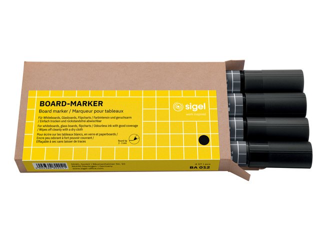 Whiteboardstift Sigel 4x noir