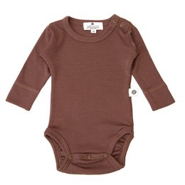 Langarm-Body aus Wolle – Merinowolle – Twilight Mauve