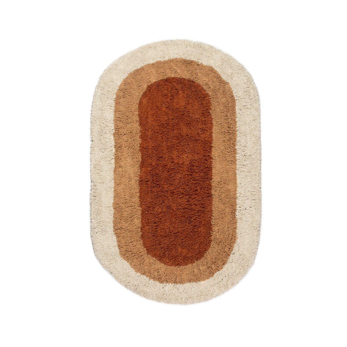 Otis, alfombra terra ovalada 80x125 cm.