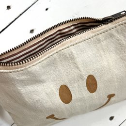 Clutch Happy Face cinnamon (vintage light canvas) NEW