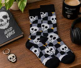 Tintl socks | Black & white - Skulls