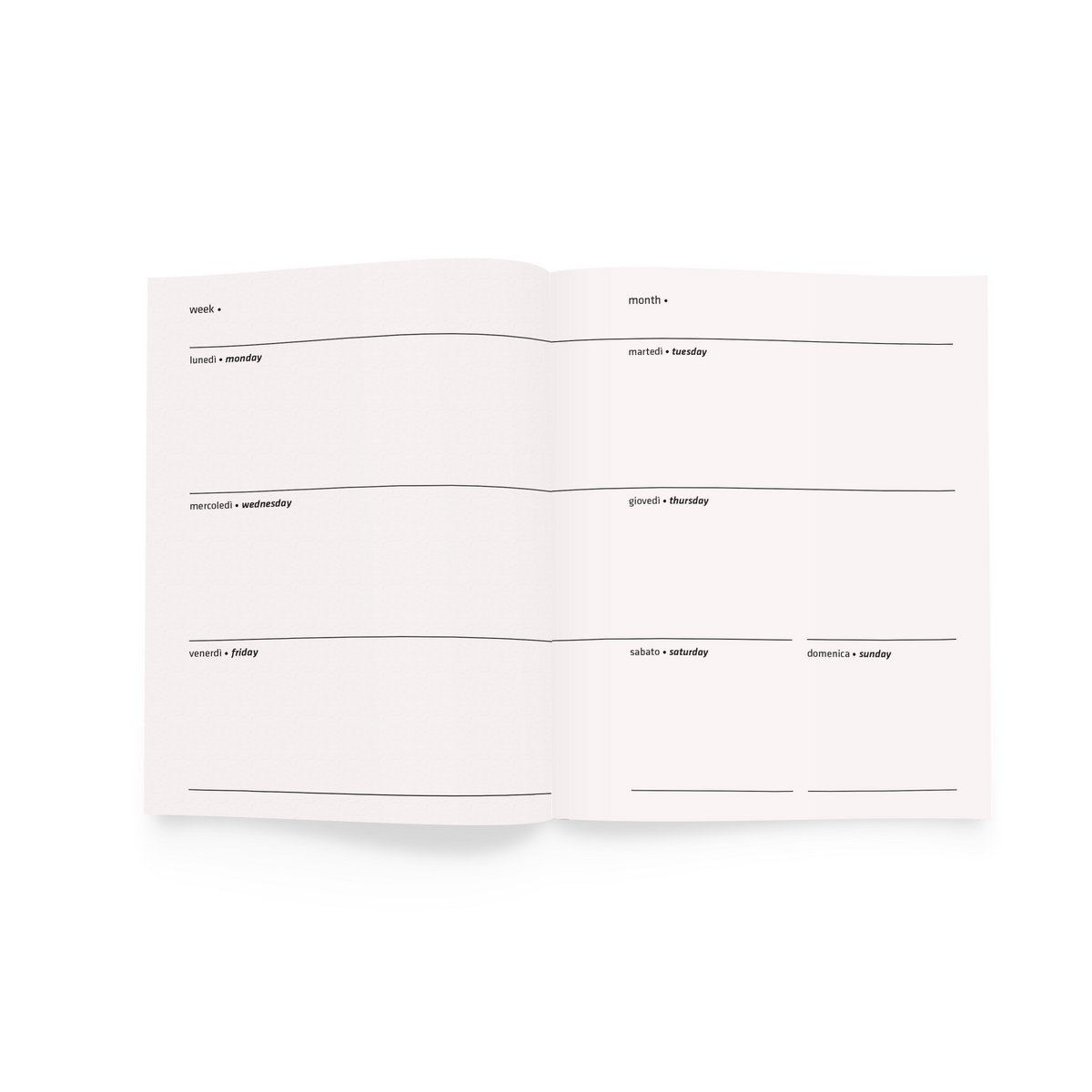 WEEKLY PLANNER Pocket | Tubes