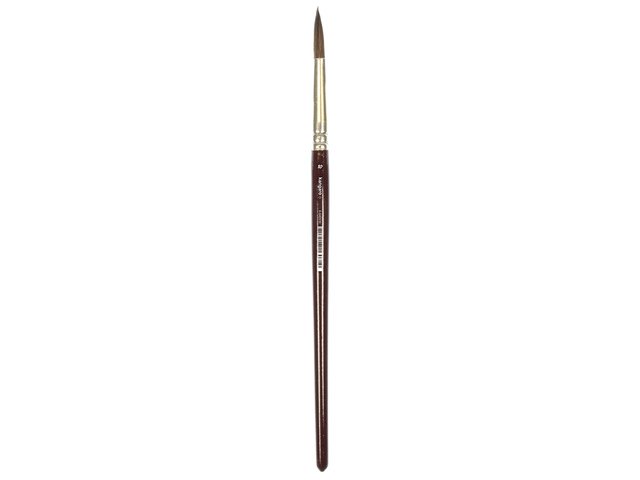 Rundbürste Kangaro %2310 kurz lackiertes Holz, Box mit 12 Stück