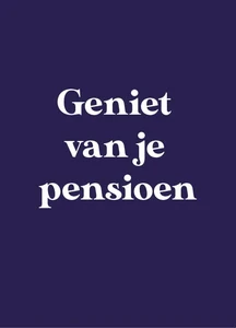 Mini card Enjoy your pension