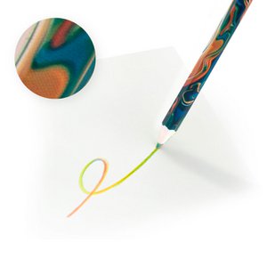 Multicolour Pencil - Orange Green