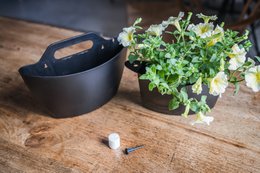 Vægplanter med automatisk vanding og tekstilbetræk