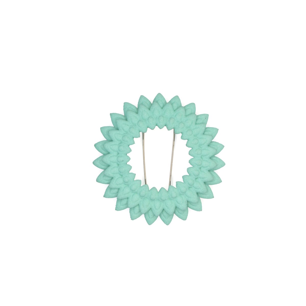 Dahlia broche Aqua