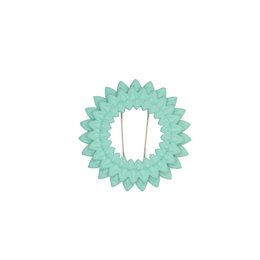 Dahlia broche Aqua