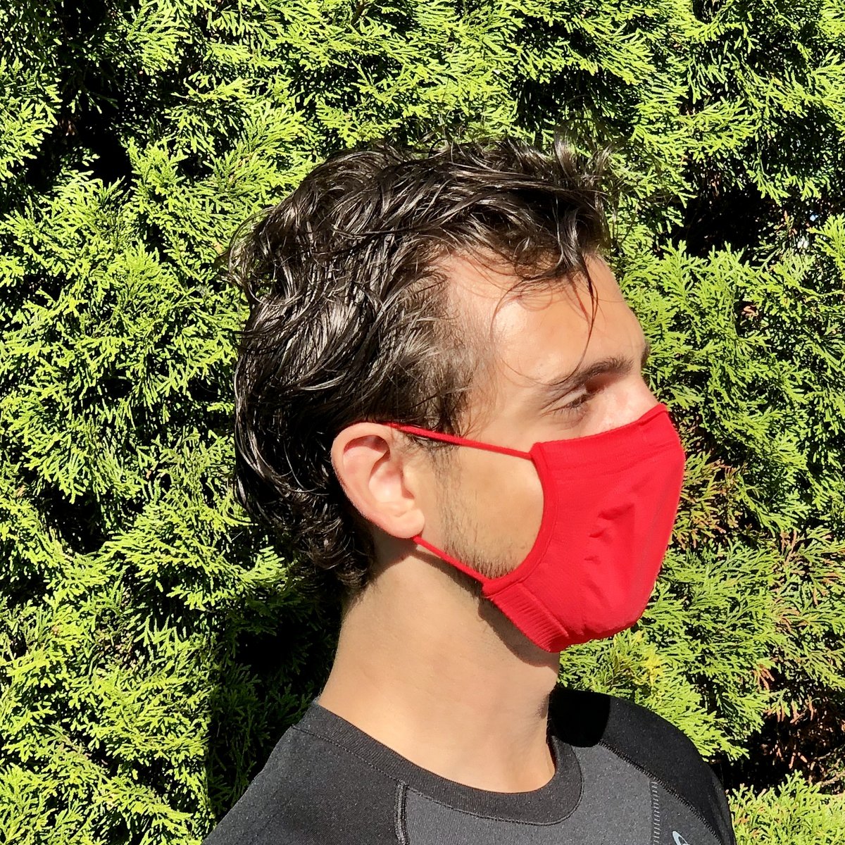 Sport Mundschutz waschbar 1 Schicht Rot