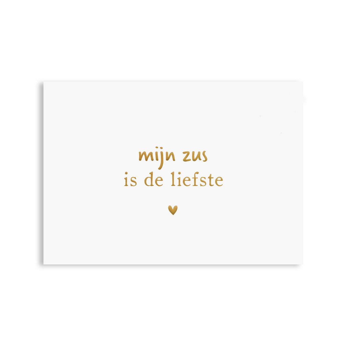 Card Sister Dearest | Gold foil