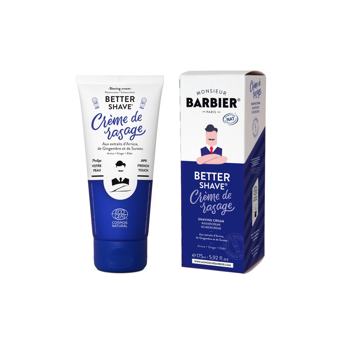 BETTER-SHAVE - Crema da barba naturale per uomo