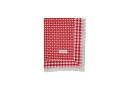 Nappe rouge LOVE 100x100 cm Isabelle Rose