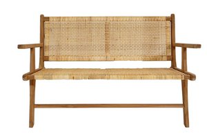 BANCO TECA RATAN 120X76X68 MARRON MB199282