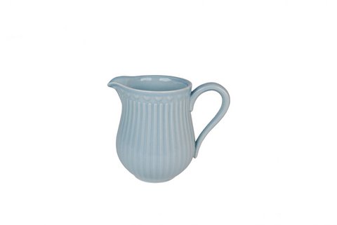 Porcelain milk pot LOVE in pastel blue color Isabelle Rose