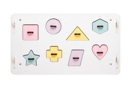 BusyBoard sanselegehus hvid/pastel - limited edition