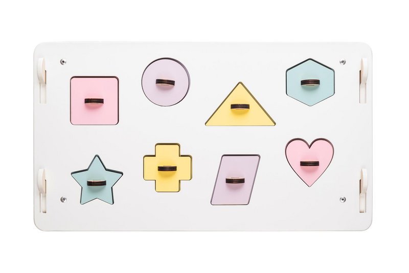 BusyBoard sanselegehus hvid/pastel - limited edition