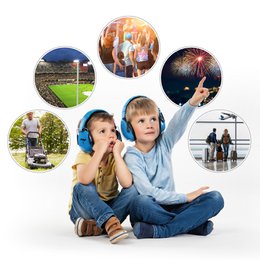 SilentGuard Kids kapsel høreværn - Blå