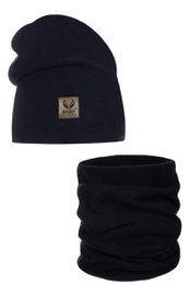 BENIAMINA hat with a snood - BROWN