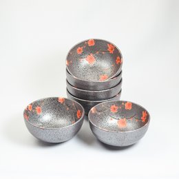 Bol à thé cha wan glaçure japonaise raku 12x6cmH