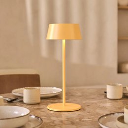 Hugo Amber gele oplaadbare tafellamp