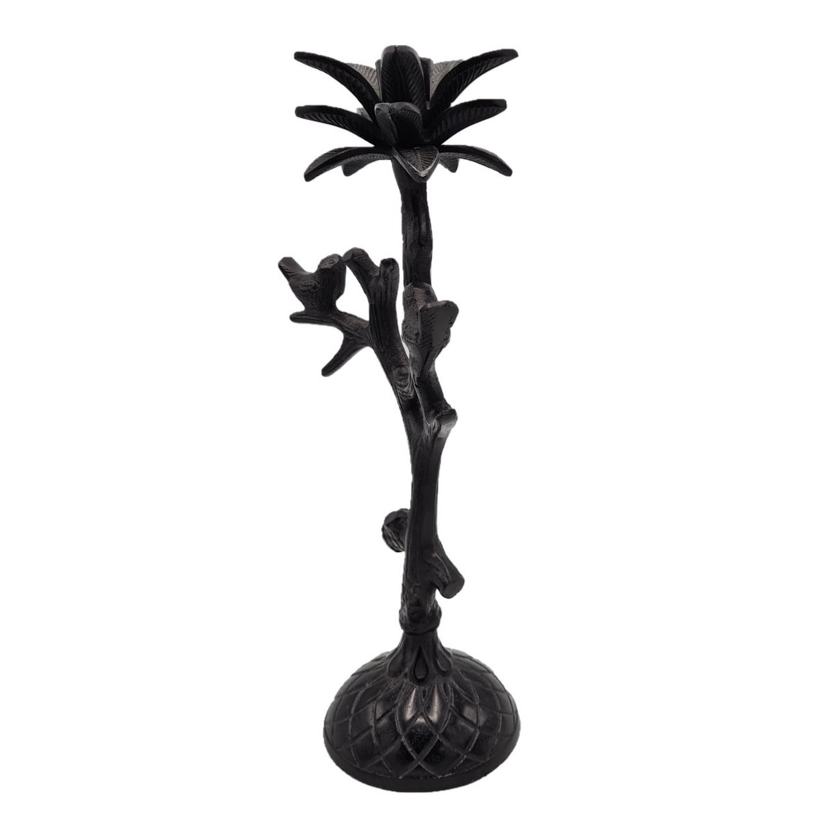 Candlestick - Bird - Black Antique