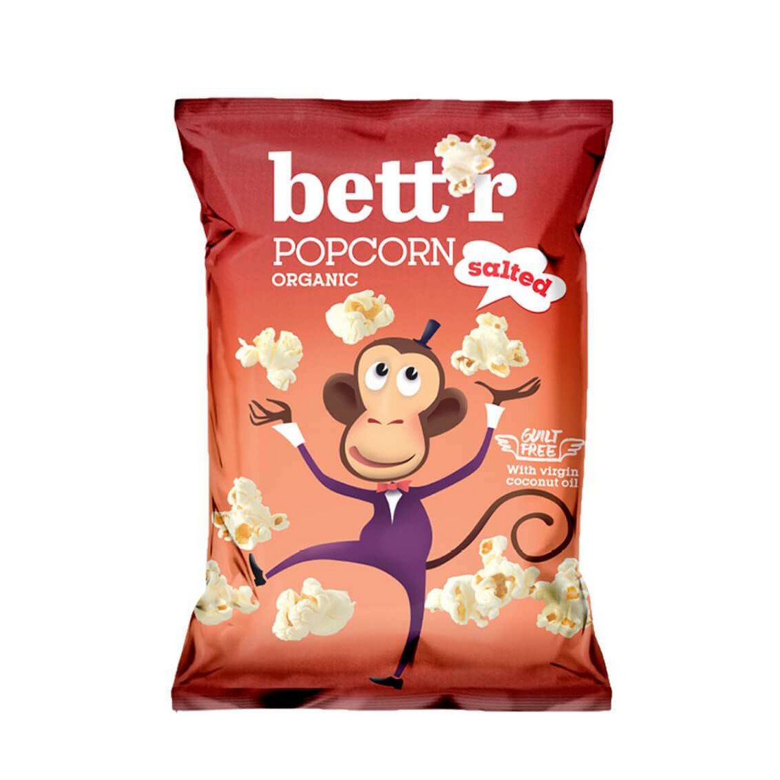 Popcorn Salted, organic, Bett'r, 60g