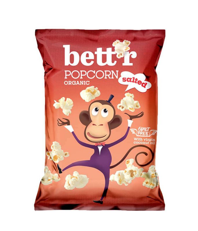 Popcorn Salted, organic, Bett'r, 60g
