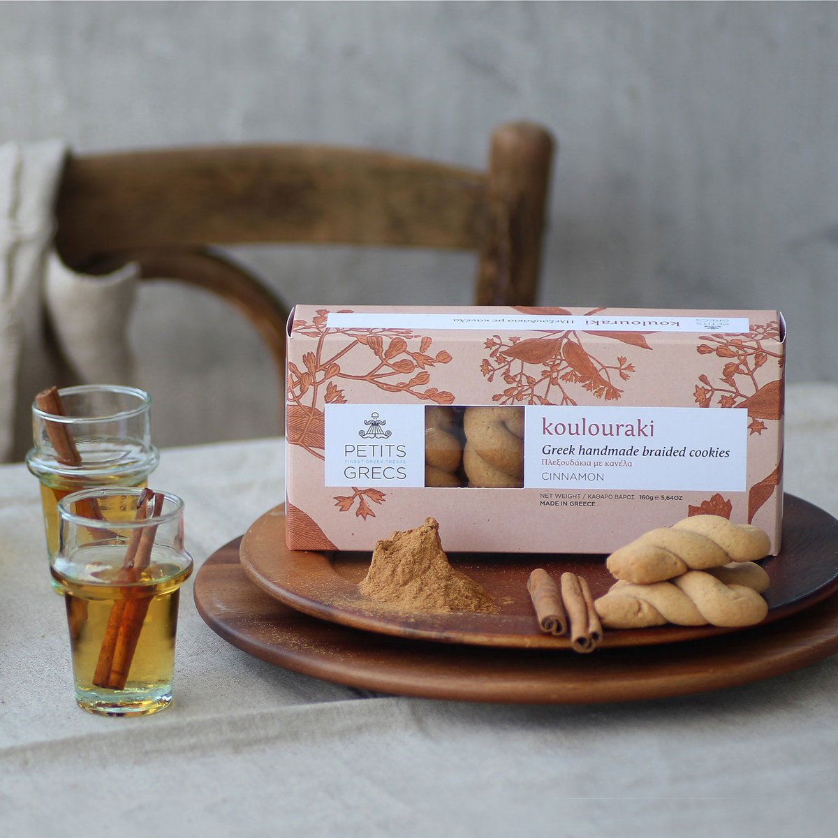 Koulouraki Cinnamon - Greek handmade butter cookies