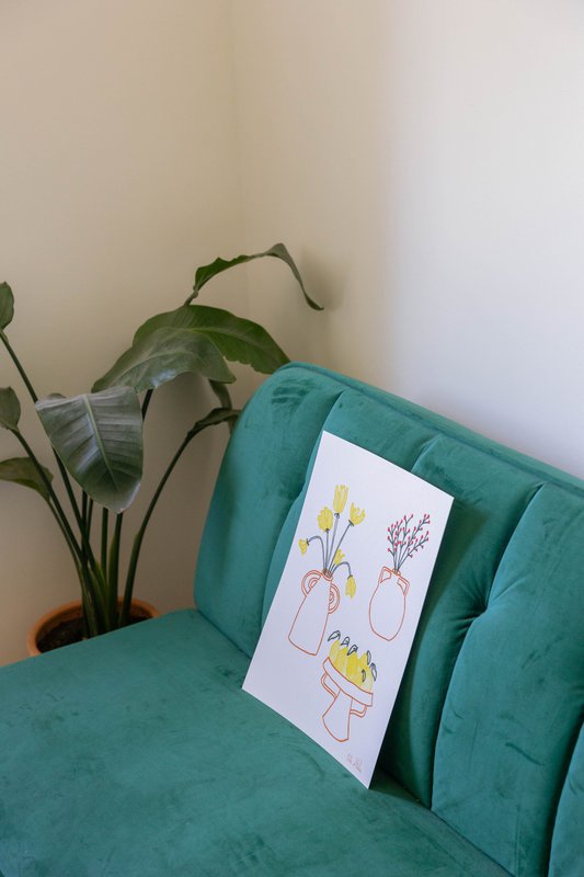 Art Print, Poster, Ilustration,Love collection Pottery Ceramic 