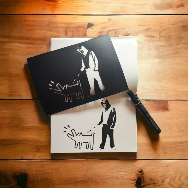 Banksy's Graffiti Stencil  - Choose Your Weapon