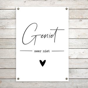 Gartenposter XL weiß