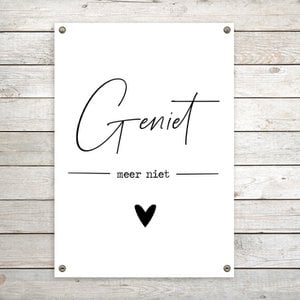 Gartenposter XL weiß