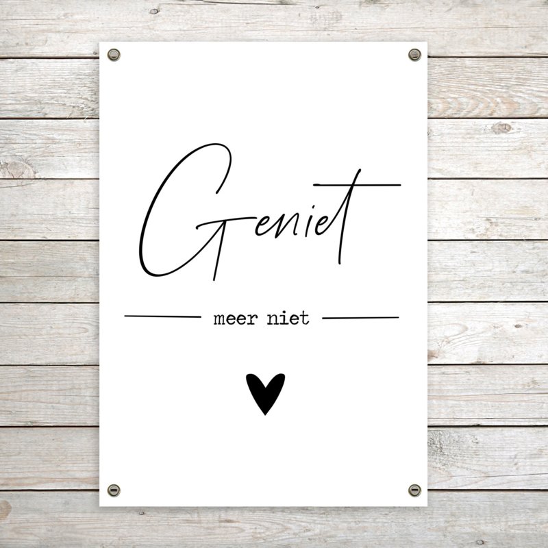 Garden poster XL white