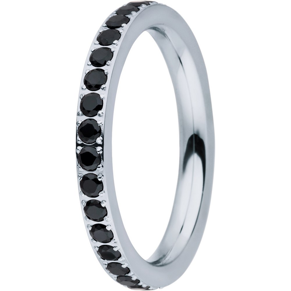 Insert ring inside 2mm zirconia steel black