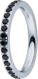Insert ring inside 2mm zirconia steel black