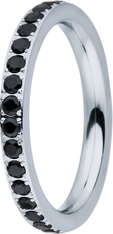 Insert ring inside 2mm zirconia steel black